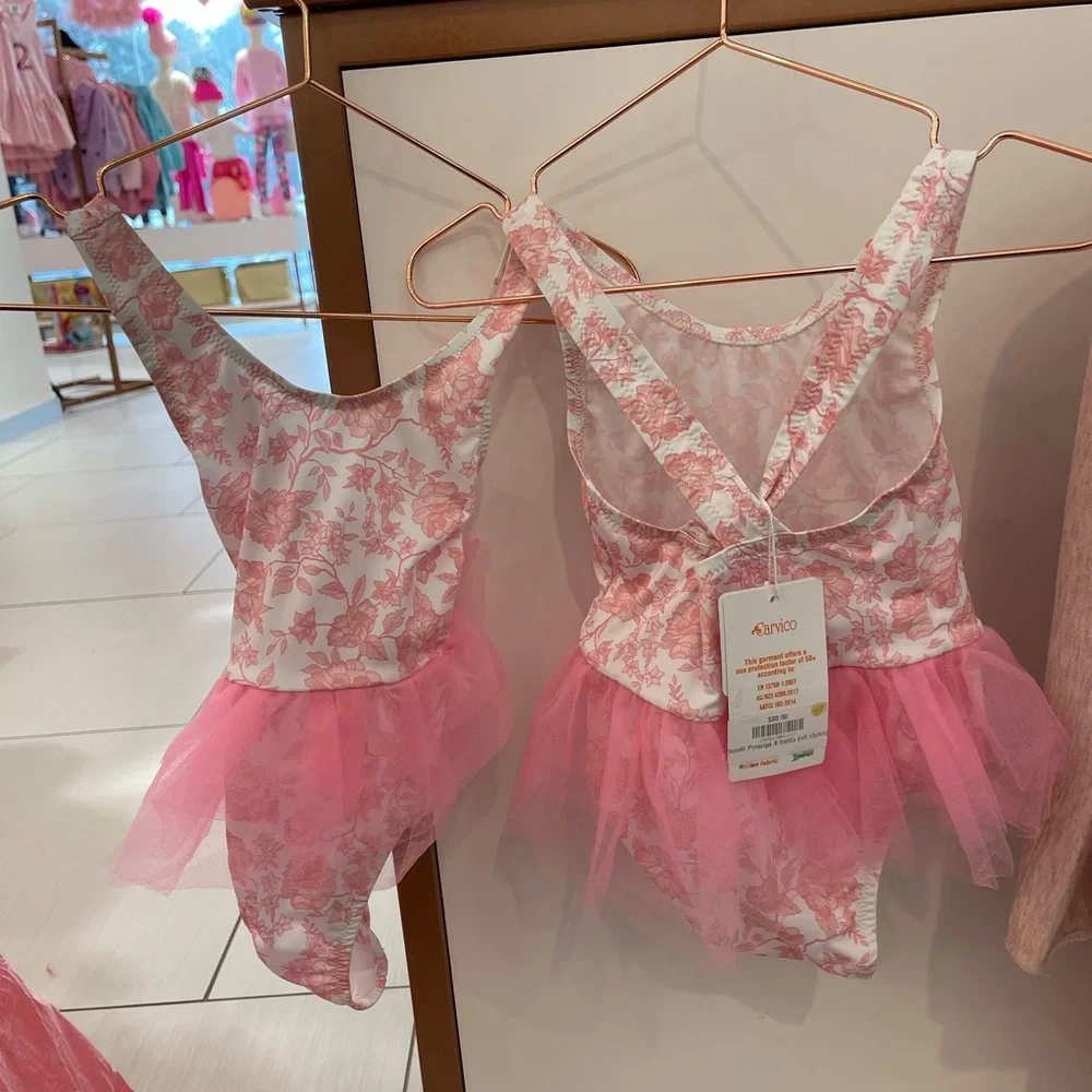 Piccoli Principi - Isella Tutu Swimsuit in Light Pink toile